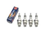 Set Di Candele Ngk 4X BR6HIX Candela All'iridio Con Soppressione Delle Interferenze, Filettatura Corta 12,7 Mm Ø 14,0 Mm Esagono 20,8 Mm, Distanza Tra Gli Elettrodi 0,75 Mm, Potere Calorifico 6, 3419