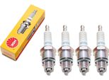 Set Di Candele Di Accensione Ngk 4X BPR8HS Con Soppressione Delle Interferenze, Filettatura Corta 12,7 Mm Ø 14,0 Mm Esagono 20,8 Mm, Distanza Tra Gli Elettrodi 0,75 Mm, Valore Termico 8, 3725