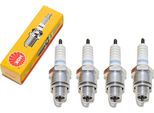 Set Di Candele Di Accensione Ngk 4X BR8HSA Con Soppressione Delle Interferenze, Filettatura Corta 12,7 Mm Ø 14,0 Mm Esagono 20,8 Mm, Distanza Tra Gli Elettrodi 0,75 Mm, Potere Calorifico 8, 5539