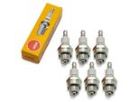 Set Di Candele Ngk 6X BPM7A, Distanza Tra Gli Elettrodi 0,75 Mm, Potere Calorifico 7, 3201 / 4502 / 7321 Per Decespugliatori Motoseghe