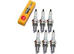 Set Di Candele Di Accensione Ngk 6X DPR9EA-9 Con Soppressione Delle Interferenze, Filettatura Lunga 19,0 Mm Ø 12,0 Mm Esagono 18,0 Mm, Distanza Tra Gli Elettrodi 0,90 Mm, Potere Calorifico 9, 3717 / 5329
