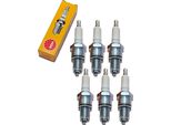 Set Di Candele Di Accensione Ngk 6X BPR7ES Con Soppressione Delle Interferenze, Filettatura Lunga 19,0 Mm Ø 14,0 Mm Esagono 20,8 Mm, Distanza Tra Gli Elettrodi 0,85 Mm, Potere Calorifico 7, 2023 / 97416