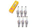 Set Di Candele Ngk 6X CR9E Con Soppressione Delle Interferenze, Filettatura Lunga 19,0 Mm Ø 10,0 Mm Esagono 16,0 Mm, Distanza Tra Gli Elettrodi 0,75 Mm, Potere Calorifico 9, 5006 / 5995 / 6263