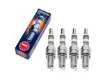Set Di Candele Ngk 4X DCR8EIX Candela All'iridio Con Soppressione Delle Interferenze, Filettatura Lunga 19,0 Mm Ø 12,0 Mm Esagono 16,0 Mm, Distanza Tra Gli Elettrodi 0,75 Mm, Potere Calorifico 8, 3606
