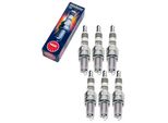 Set Di Candele Ngk 6X DCR8EIX Candela All'iridio Con Soppressione Delle Interferenze, Filettatura Lunga 19,0Mm Ø 12,0Mm Esagono 16,0Mm, Distanza Tra Gli Elettrodi 0,75Mm, Potere Calorifico 8, 3606