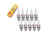 Set Di Candele Di Accensione Ngk 10X BPR8HS Con Soppressione Delle Interferenze, Filettatura Corta 12,7 Mm Ø 14,0 Mm Esagono 20,8 Mm, Distanza Tra Gli Elettrodi 0,75 Mm, Potere Calorifico 8, 3725