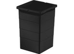 Bidone Interno Hailo Black 1222509 Nero 15 L 226 X 233 X 350 Mm