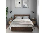 Vidaxl Comodini 2 Pz. Rovere Artigianale 34X36X50 Cm Materiale A Base Di Legno