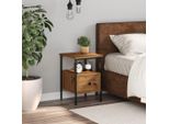 Vidaxl Comodino Rovere Artigianale 34X36X50 Cm Materiale A Base Di Legno
