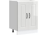 Vidaxl Base Lavello Kalmar Bianco Lucido 60X46X81,5 Cm