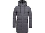 Cappotto Invernale Da Uomo - Giacca Trapuntata Da Uomo Piumino Lungo Con Tasche Giacca Con Cappuccio Al Ginocchio Giacca Invernale Slim Fit Giacca Spessa Da Esterno Cappotto Caldo Invernale