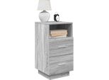 Vidaxl Comodini 2 Pezzi Con 2 Cassetti Grigio Sonoma 36X36X68 Cm