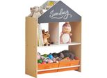 Scaffale Per Bambini House Di Ginger Home - Scaffale Per Giocattoli E Libri Con Lavagna