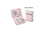 Tpfbeauty ManiküRe- & PediküRe-Set 26-Teilig Aus Kunstleder - Rosa