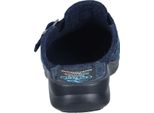 Fly Flot Pantofola Da Donna In Feltro Leggero Con Cinturino E Fibbia 320302, Misura:40 Eu, Colore:Blu
