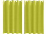 Vidaxl Tende Oscuranti Con Anelli 2 Pezzi Verde 175 X 140 Cm