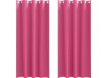 Vidaxl Tende Oscuranti Con Anelli 2 Pezzi Rosa Chiaro