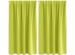 Vidaxl Tende Oscuranti Con Anelli 2 Pezzi Verde 140 X 140 Cm