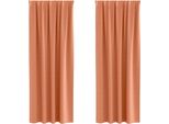 Vidaxl Tende Oscuranti Con Anelli 2 Pezzi Terracotta 245 X 140 Cm
