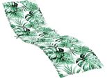 Vidaxl Cuscino Per Sdraio Con Motivo A Foglia 200 X 70 X 3 Cm Tessuto Oxford