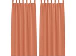 Vidaxl Tende Oscuranti Con Anelli 2 Pezzi Terracotta 225 X 140 Cm
