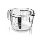 Caraffa Graduata Arendo, Caraffa Graduata In Vetro Da 250 Ml, Vetro Borosilicato, Adatto Al Microonde, Vetro, 0,25 Litri, Scala Precisa, Resistente Al Calore, Utensile Da Cucina Adatto Al Microonde