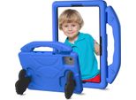 Custodia Per Bambini Per Lenovo Tab M11 2023 Tb-330Fu/Xiaoxin Pad 2024 11" TB-331FC, Leggera Custodia In Schiuma Eva Con Maniglia E Supporto Blu"