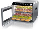 Arendo Disidratatore In Acciaio Inox, Controllo Della Temperatura Da 30° A 85°C, Disidratatore, Disidratatore, 700 W, 8 Ripiani, Disidratatore Di Frutta, Pesce, Carne, Essiccatore Di Frutta, Timer 0,5-24 Ore