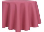 Tovaglia Ø 135 Cm Per Tavolo Da Cucina E Da Pranzo In Rosa Scuro