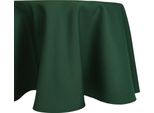Tovaglia Ø 160 Cm Per Tavolo Da Cucina E Da Pranzo In Verde Scuro