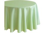 Tovaglia Ø 170 Cm In Verde Chiaro Per Tavolo Da Pranzo E Cucina