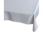 Tovaglia 130 X 225 Cm In Grigio Chiaro Per Tavolo Da Pranzo E Cucina