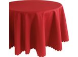 Tovaglia Ø 170 Cm In Rosso Per Tavolo Da Pranzo E Cucina