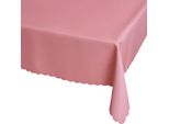Tovaglia 130 X 170 Cm In Rosa Scuro Per Tavolo Da Pranzo E Cucina