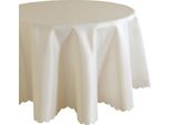 Tovaglia Ø 170 Cm In Bianco Crema Per Tavolo Da Pranzo E Cucina