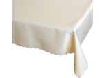 Tovaglia 130 X 170 Cm In Bianco Crema Per Tavolo Da Pranzo E Cucina