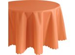 Tovaglia Ø 170 Cm In Arancione Per Tavolo Da Pranzo E Cucina