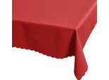 Tovaglia 130 X 170 Cm In Rosso Per Tavolo Da Pranzo E Cucina