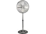Dcg Eltronic VE1675 Ventilatore A Piantana Cromato 3 Velocità Altezza Regolabile