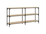 Tavolo Consolle Rovere Sonoma 150X29X75 Cm Materiale A Base Di Legno