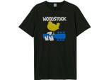 Amplified - Maglietta "Peace And Love"" Per Uomo/Donna Unisex GD1583 (3XL) (Nero)"
