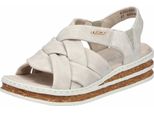 Rieker Sandali Con Zeppa Da Donna 31492-36, 31492-37, 31492-38, 31492-39, 31492-40, 31492-41, 31492-42, 31528-36, 31528-37, 31528-38, 31528-39, 31528-40, 31528-41, 31528-42 RIE-62908 Crema 37 37