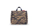 Reisenthel Kosmetiktasche , Dunkelblau, Beige , Textil , 28x25x10 cm , Freizeit, Wellness, Körperpflege, Kosmetik