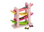 Pista Per Auto, Incl. 4 Auto, Materiale: Faggio