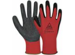 Hase Guanti Di Sicurezza Guanti Da Lavoro In Lattice Superflex, En 388, En 420, Taglia 9, Rosso/Nero