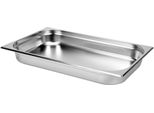 Contenitore Gastro, Contenitore Per Ristorazione In Acciaio Inox Gn 1/1 Profondità 65Mm, 530X325Mm