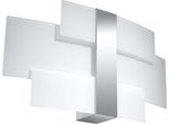 Lampada Da Parete Celia Chrom 2Xg9 8W Acciaio/Vetro 23X7X42Cm Sollux Lighting