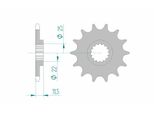 Pignone Anteriore Standard Afam In Acciaio 73303 - 520