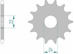 Pignone Anteriore Standard Afam In Acciaio 61201 - 520