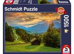 Schmidt 58970 Tramonto Sul Villaggio Di Montagna Di Wamberg Puzzle Da 1500 Pezzi